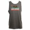 Cal Flag In Charcoal Tank Top