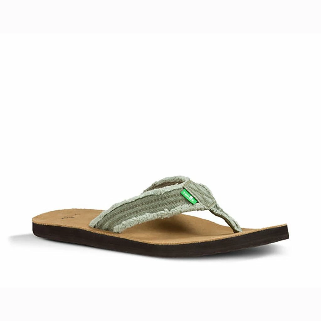 Sanuk Fraid Not In Olive Sandals 1 Sanuk Fraid Not In Olive Sandals
