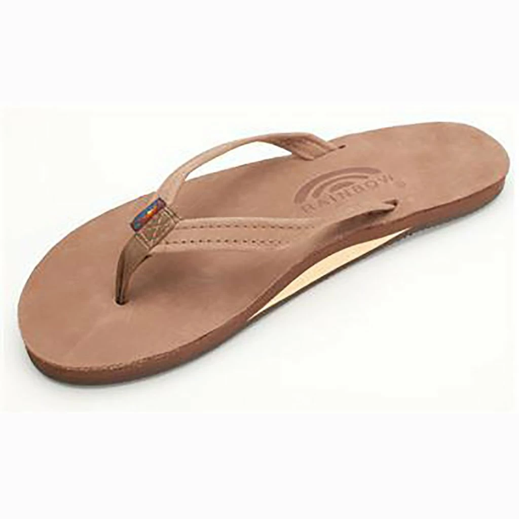 Single Layer Narrow Premium Leather In Dark Brown Sandals 1 Single Layer Narrow Premium Leather In Dark Brown Sandals