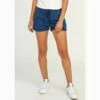 RVCA Valley Twill Lace Up In Navy Blue Shorts