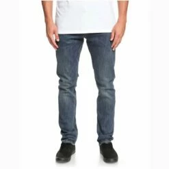 Quiksilver Denim Revolver Straight Fit In Blue