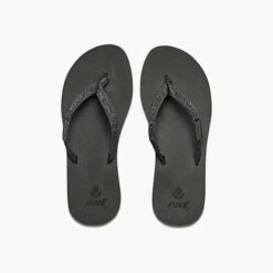 Reef Ginger In Black Sandals