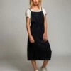 RVCA Fortune Midi Overall In Black Dress