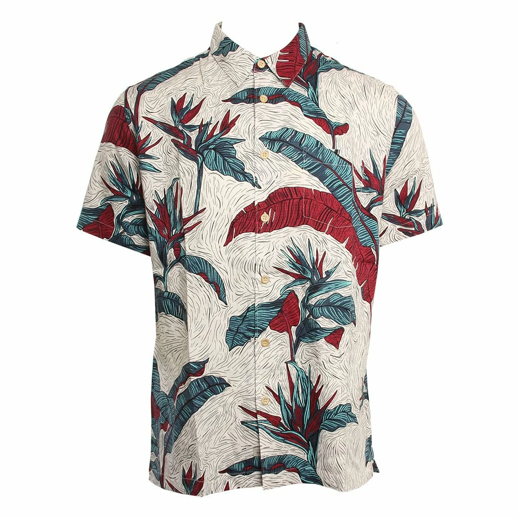 Quiksilver Under Warm Rain In White Woven Shirt 1 Quiksilver Under Warm Rain In White Woven Shirt