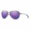 Smith Langley In Violet Ruthenium Violet Mirror Sunglasses