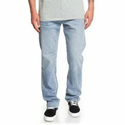 Quiksilver Denim Aqua Salt Water Straight Fit Jeans In Salt Water (Bkj0)