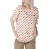 Vans WoBreast Cancer Awareness Oversized Tee Shirt In Nude Check (Ztt)