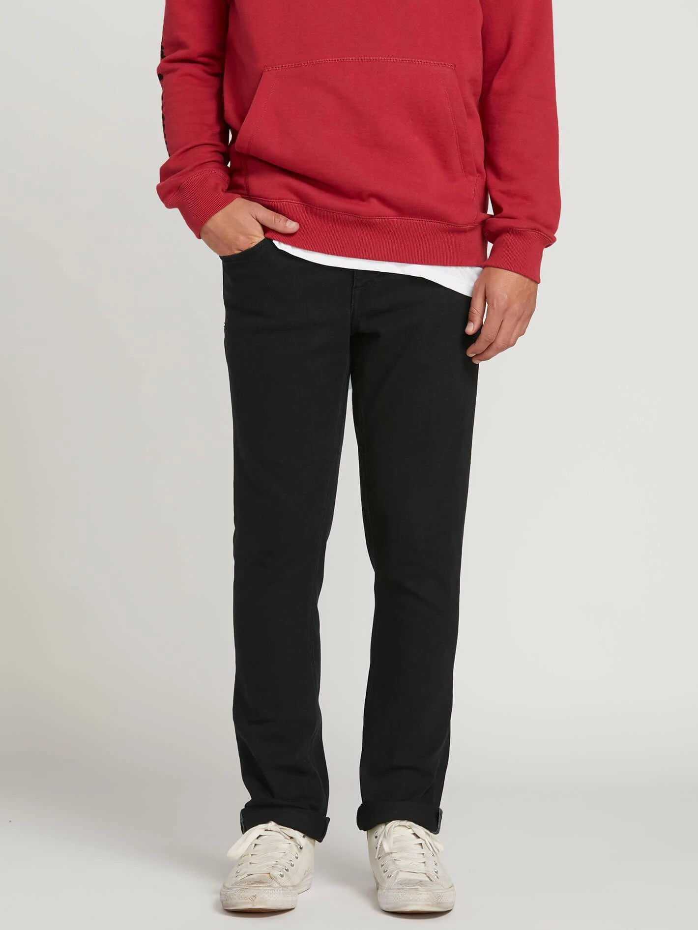 Volcom Denim Vorta Slim Fit Jeans In Blackout (Bko) 1 Volcom Denim Vorta Slim Fit Jeans In Blackout (Bko)