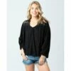 Rip Curl Hidden Shores Top In Black Shirt