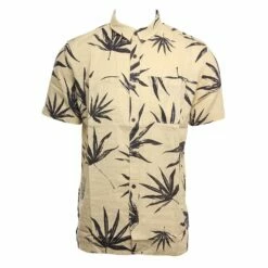Quiksilver Deli Palm In Parchment (Tec6) Woven Shirt