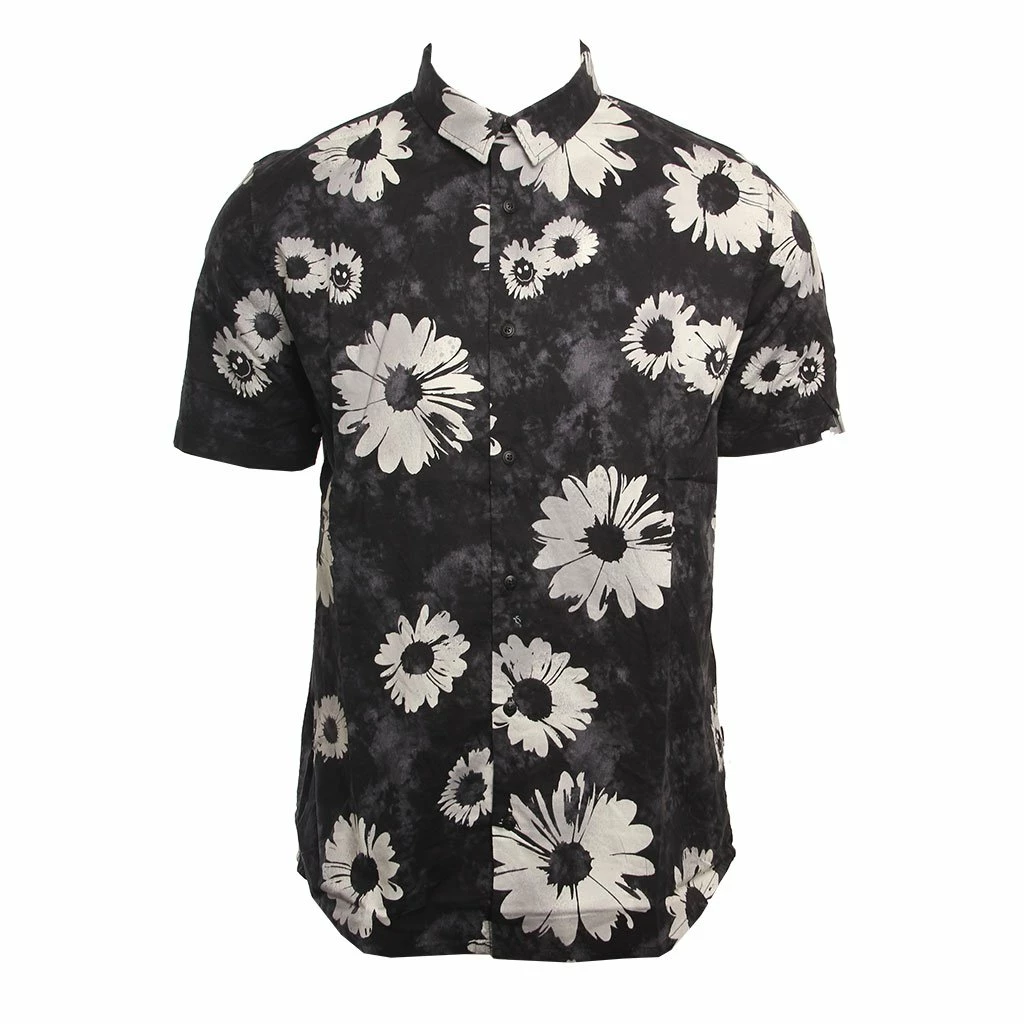 Quiksilver Daisy Spray In Black Woven Shirt 1 Quiksilver Daisy Spray In Black Woven Shirt