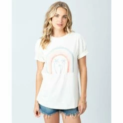 Rip Curl WoHawaiian Rainbow Boy Tee Shirt In White