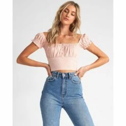 Billabong Paradise Love Top In Peaches Shirt