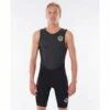 Rip Curl Dawn Patrol Short John In Black Wetsuit
