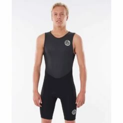 Rip Curl Dawn Patrol Short John In Black Wetsuit