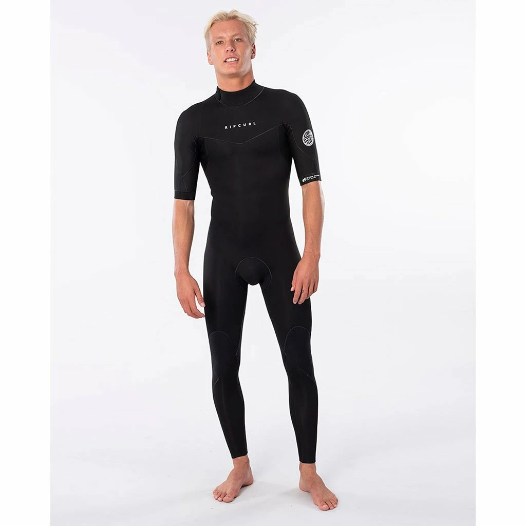 Rip Curl Dawn Patrol Short Sleeve Full Back Zip In Black Wetsuit 1 Rip Curl Dawn Patrol Short Sleeve Full Back Zip In Black Wetsuit