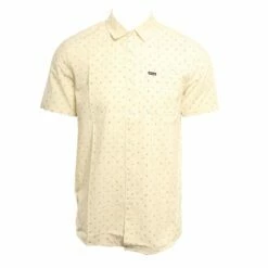 Volcom Mark Mix In White Woven Shirt