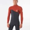 Rip Curl E-Bomb Long Sleeve Zip Free Springsuit In Terracotta Wetsuit