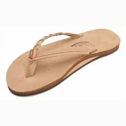 Flirty Braidy Premier Leather In Brown Sandals