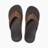 Reef Leather Ortho Bounce Coast In Brown Sandals