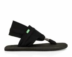 Sanuk Yoga Sling 2 In Black Sandals