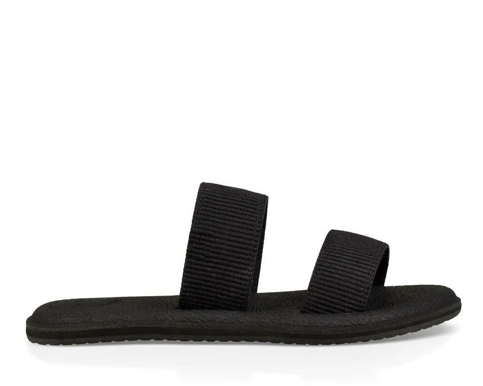 Sanuk Yoga Gora In Black Sandals 1 Sanuk Yoga Gora In Black Sandals