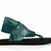 Sanuk Yoga Sling 2 Prints In Green Sandals