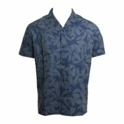 Quiksilver Floral Lake In Navy Blue Iris Floral Lake (Btl6) Woven Shirt