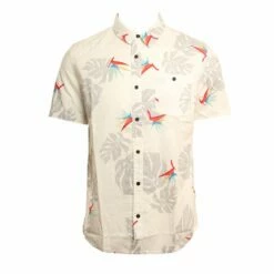 Quiksilver Paradise In White Woven Shirt