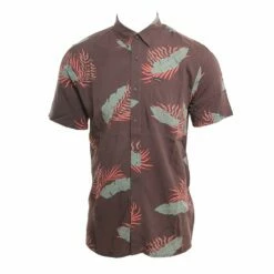 Volcom Bermuda In Charcoal Woven Shirt