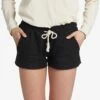 Roxy Oceanside Linen In Black Shorts