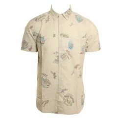 Vissla Summer Vacation Eco In Bone (Bon) Woven Shirt