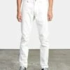 RVCA Denim Daggers In White