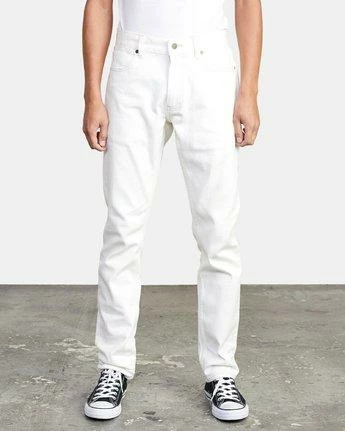 RVCA Denim Daggers In White 1 RVCA Denim Daggers In White