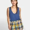 RVCA Minted In Blue Tank Top