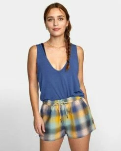 RVCA Minted In Blue Tank Top