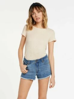 Volcom Stoney Stretch In Blue Shorts