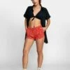 RVCA New Yume Floral In Paprika Shorts