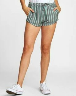 RVCA Camron In Green Shorts