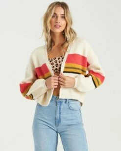 Billabong Take Me There In White Sweater