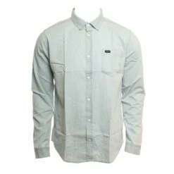 RVCA Hastings LS In Denim Woven Shirt