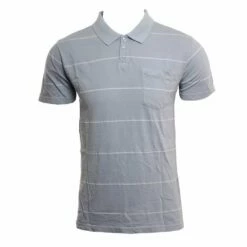 RVCA PTC Stripe Polo In Blue