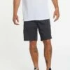 Volcom Frickin Elastic Waist In Charcoal Shorts