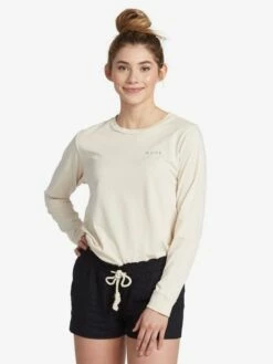 Roxy Next Trip LS In Tapioca (Teh0) Shirt