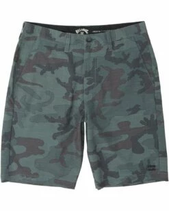 Billabong Crossfire Slub Submersible In Military Camo (Mcm) Shorts