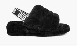 Ugg WoSlipper Fluff Yeah Slide In Black