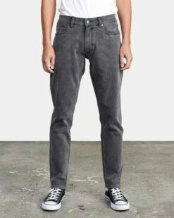 RVCA Denim Daggers In Charcoal