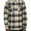 RVCA Emerson Flannel In Navy Blue (Nvy) Shirt