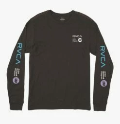 RVCA ANP Long Sleeve In Blac Shirt