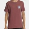 RVCA Sun Sprout In Red Shirt